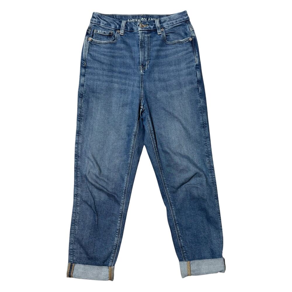 American Eagle Curvy Mom Jeans High Rise Stretch 4